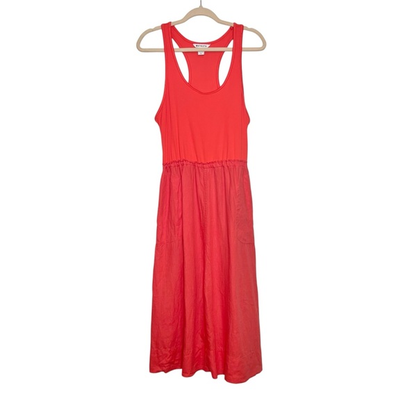 ATHLETA Baja‎ Linen Midi Dress. Size Large - Picture 2 of 8